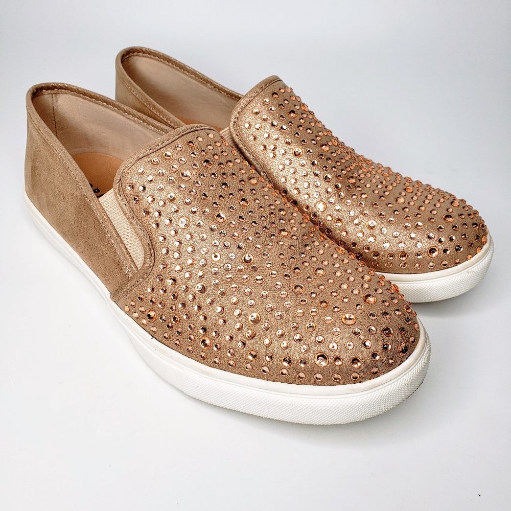 Torrid Jeweled Front Metallic Slip On Loafers 9.5W